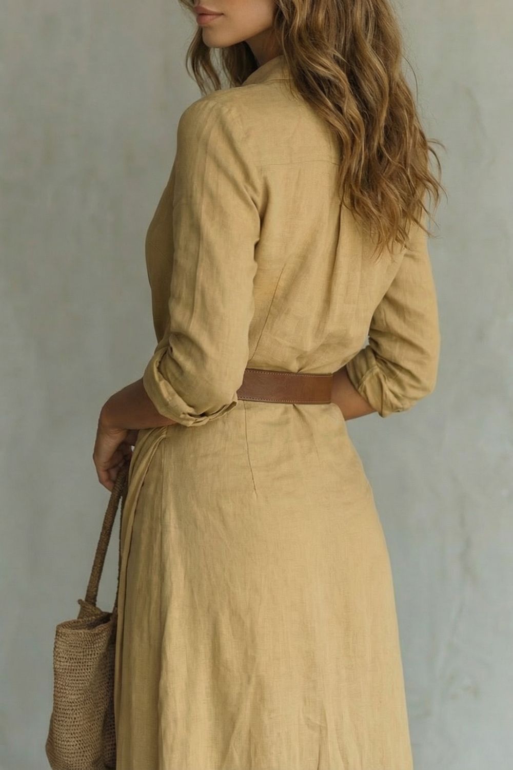 Azura – Knoopdetail Wikkeljurk – Maxi Jurk met Riem