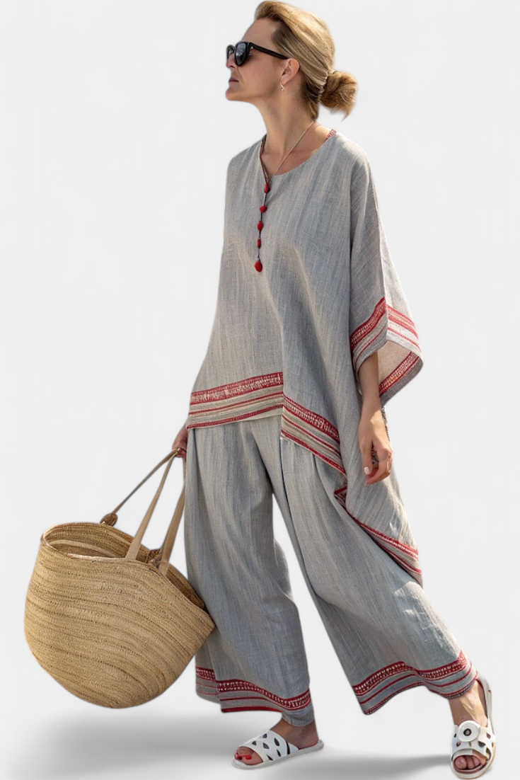 Nora | Zachte contrast linnen set