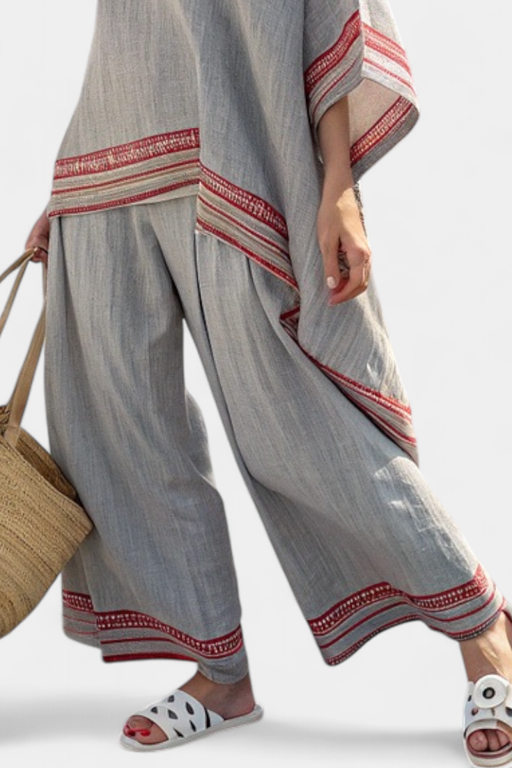 Nora | Zachte contrast linnen set