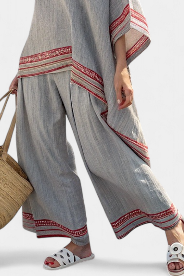 Nora | Zachte contrast linnen set