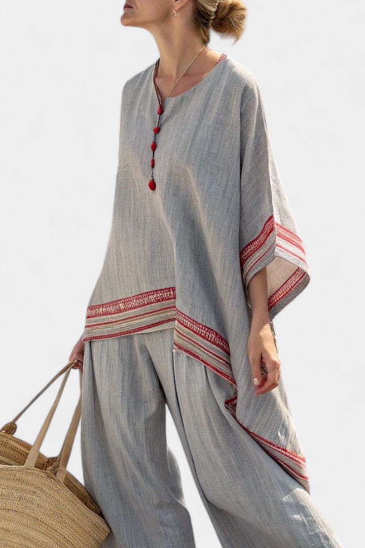 Nora | Zachte contrast linnen set